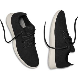 Allbirds Black Wool Runners Athletic Shoes M7 W8.5